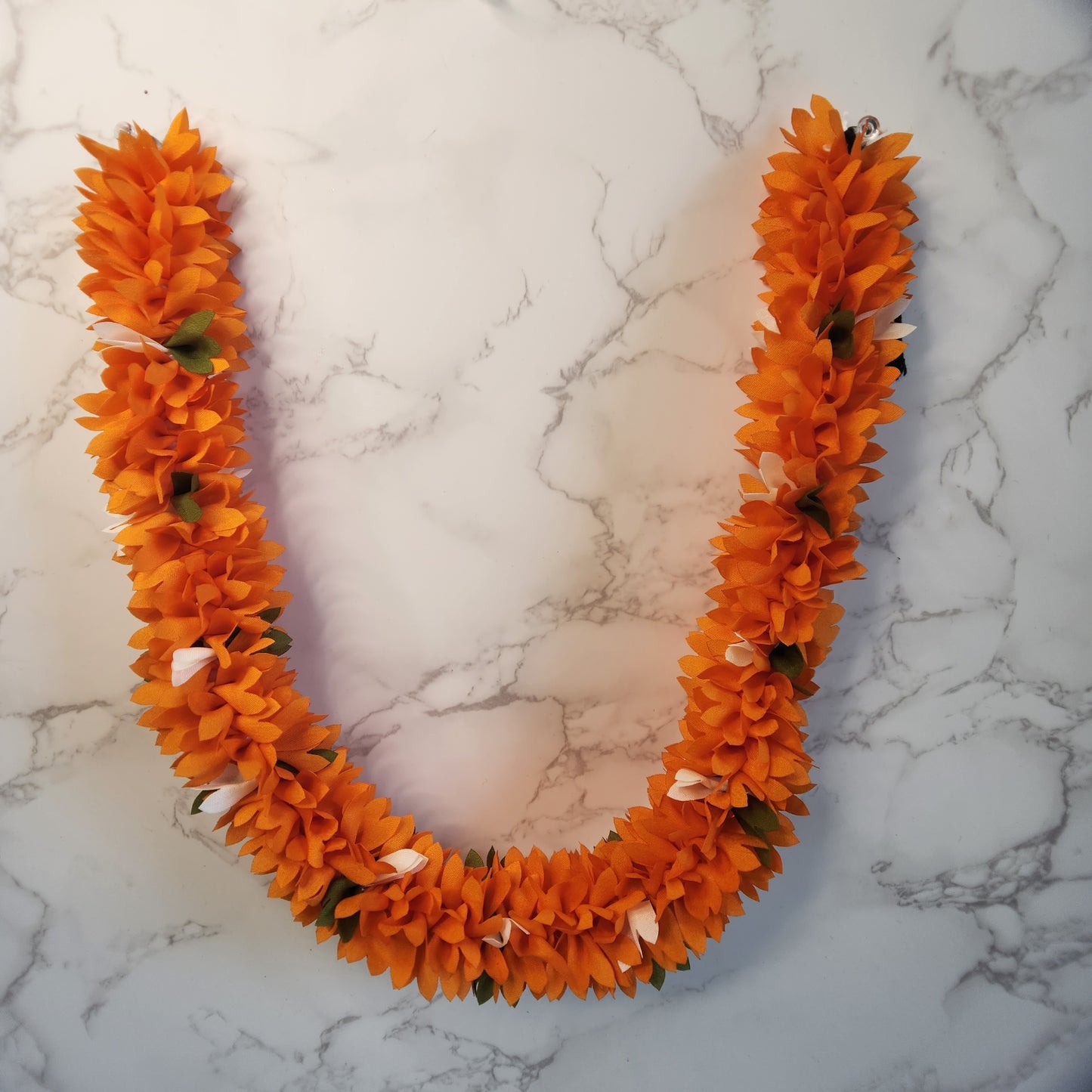 Orange jasmine flower fabric Gajra/string