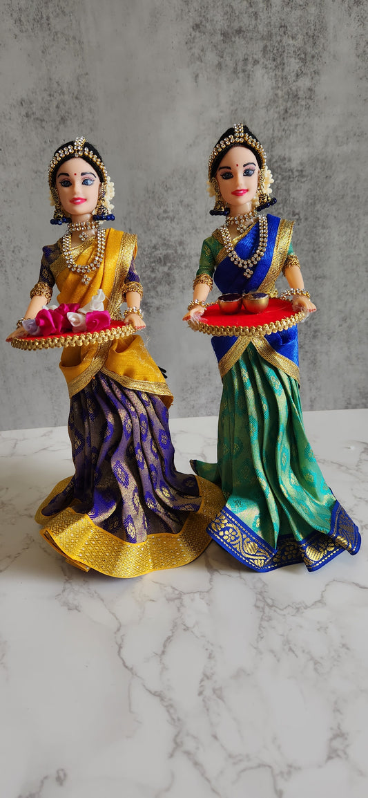 Indian Ethnic Dolls - Half Saree - Set of 5