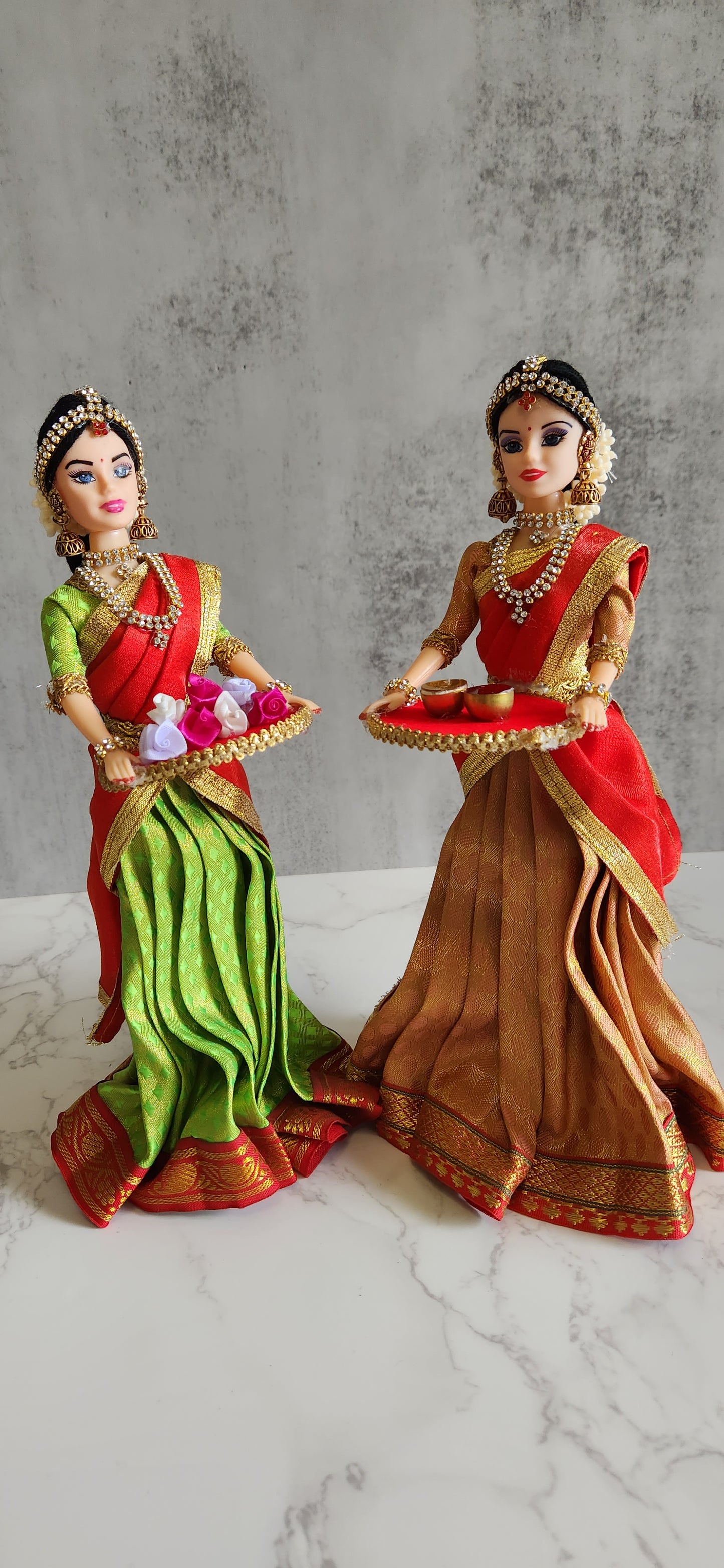 Indian Ethnic Dolls - Half Saree - Set of 5